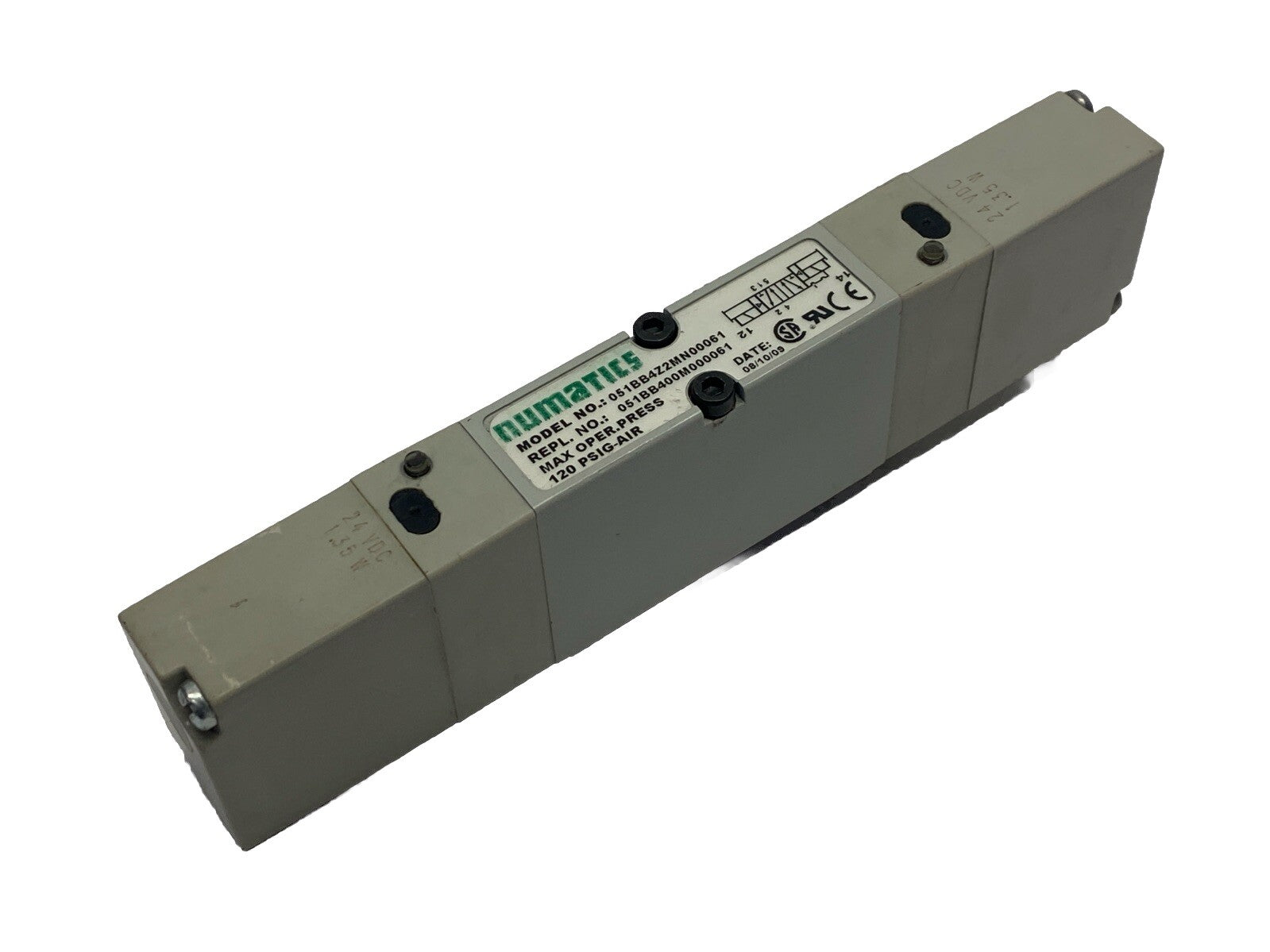 Numatics 051BB4Z2MN00061 Single Solenoid Valve 120 PSIG 24VDC - Used - Maverick Industrial Sales