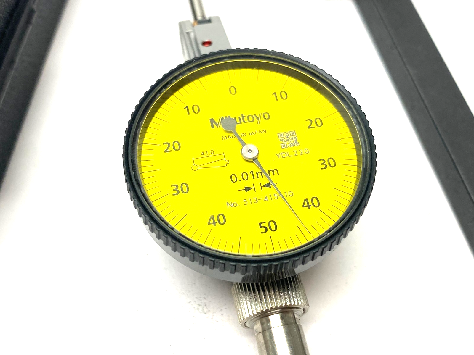 Mitutoyo 513-415-10E Dial Test Indicator 1.0mm Range, 0.01mm Graduation TI-123EX - New – Open box - Maverick Industrial Sales