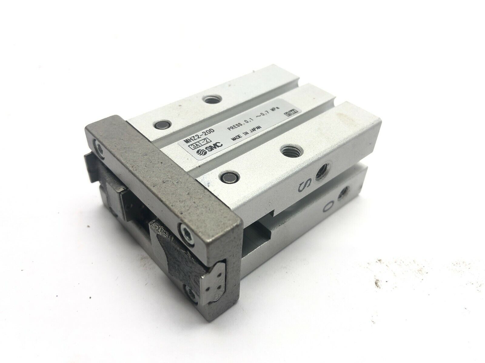 SMC MHZ2-20D Parallel Type Air Gripper - For parts or not working - Maverick Industrial Sales