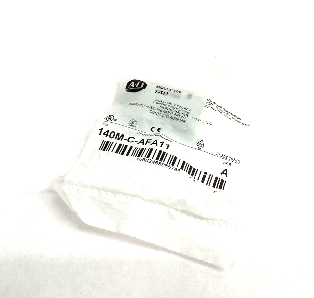 140M-C-AFA11 | Allen Bradley Ser. A Auxiliary Contact 1 N.O. 1 N.C. - New - Maverick Industrial Sales