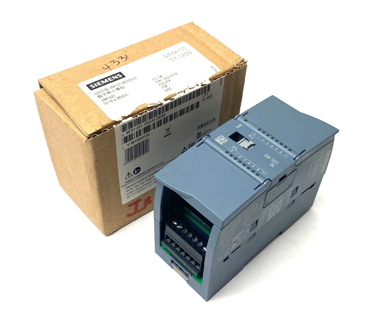 Siemens 6ES7 221-1BH32-0XB0 SIMATIC S7-1200 Digital Input Module DI 16x24VDC - Maverick Industrial Sales