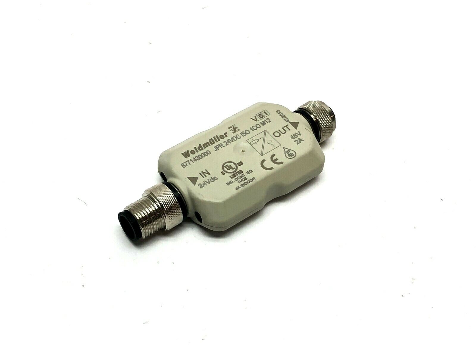 Weidmuller 8771430000 JACKPAC Relay module JPR 24VDC ISO 1CO M12 - Maverick Industrial Sales