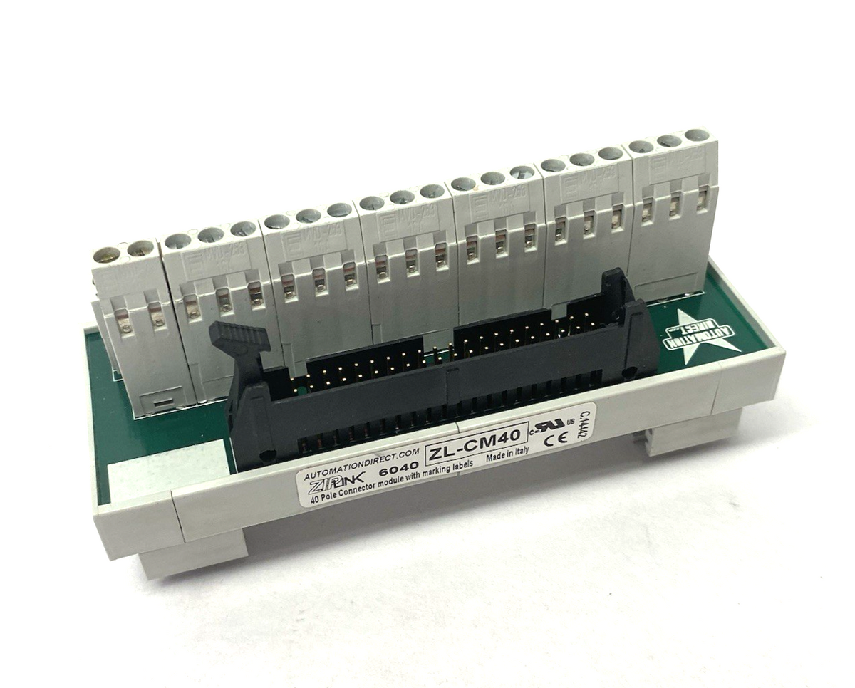 Automation Direct ZL-CM40 ZIPLink Connection Module 40-Pole MISSING LATCH - Maverick Industrial Sales