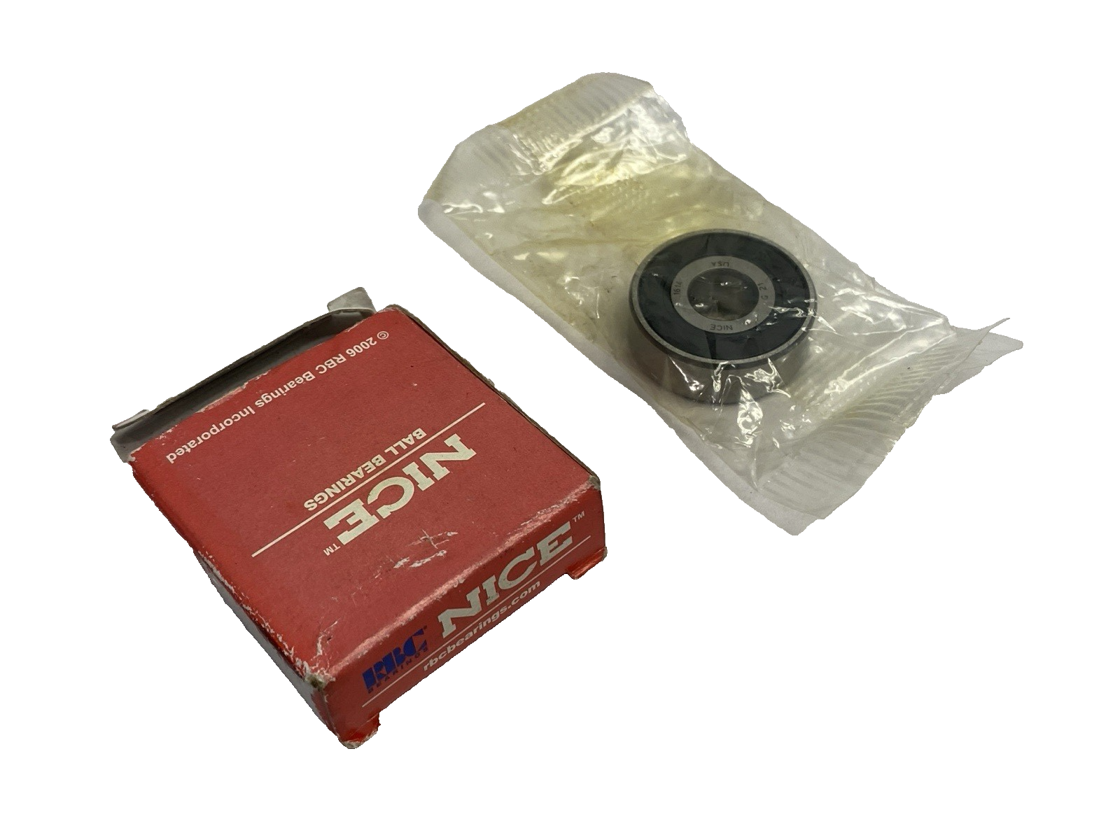 1614 | Nice Deep Groove Ball Bearing 3/8" Bore Dia. 1-1/8" OD - New – Open box - Maverick Industrial Sales