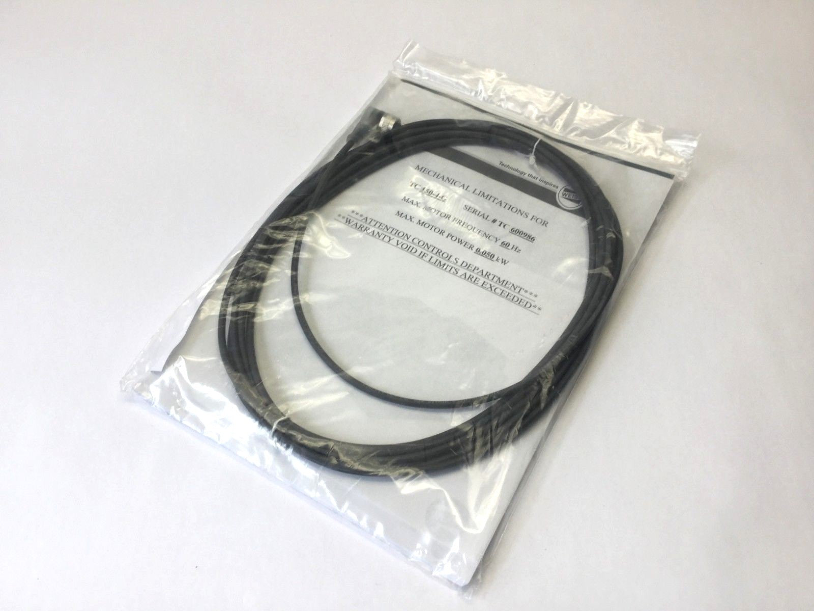 Weiss GmbH TC 150-4-G Connector Cable Max. Motor Power 0.050 kW - New – Open box - Maverick Industrial Sales