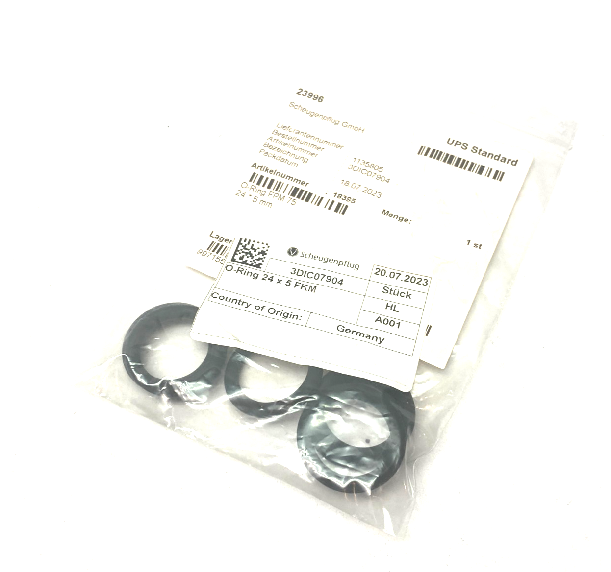 Scheugenpflug 3DIC07904 O-Ring 24 x 5 FKM PKG OF 6 - Maverick Industrial Sales
