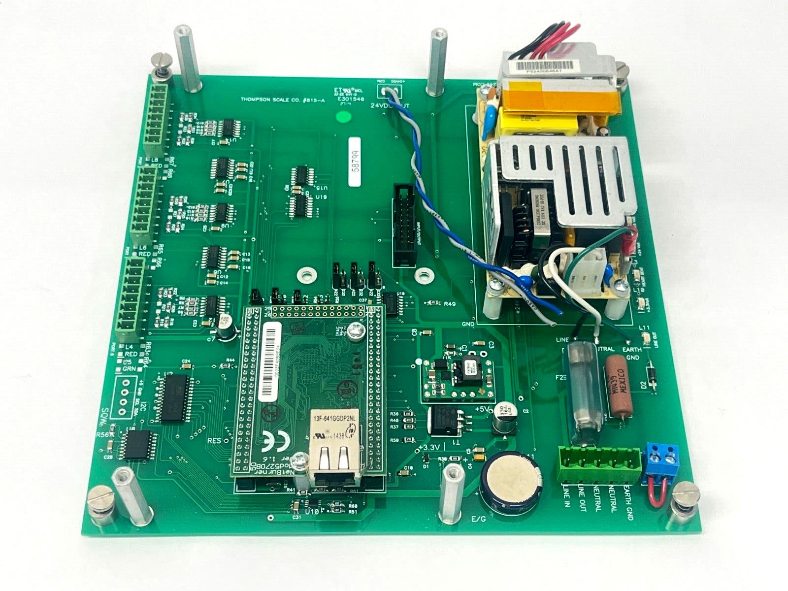 815-A | Thompson Scale Checkweighter CPU Board for 5511 and 6611 - New – Open box - Maverick Industrial Sales