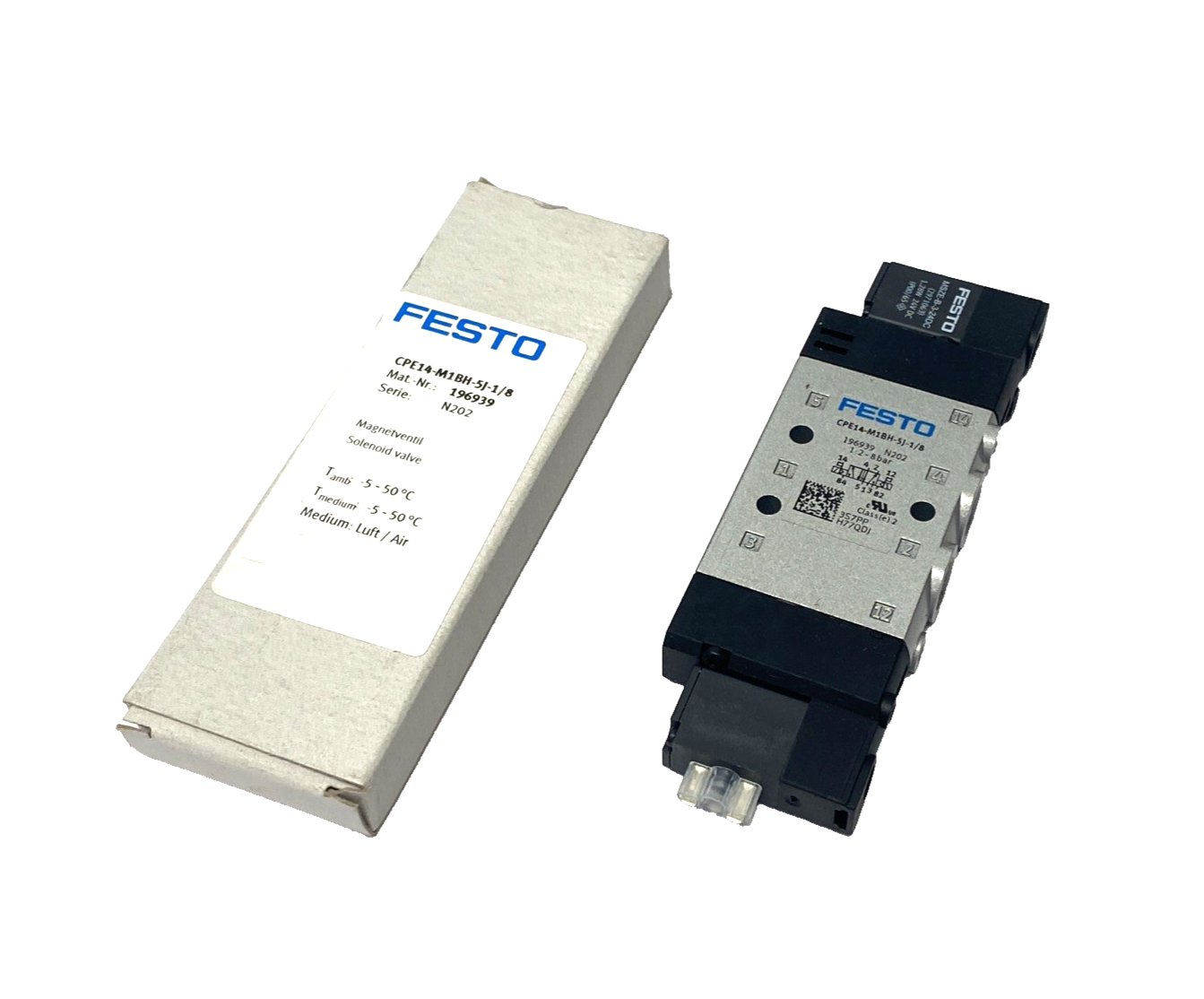 Festo CPE14-M1BH-5J-1/8 Solenoid Valve 5/2-Way Double 196939 - Maverick Industrial Sales