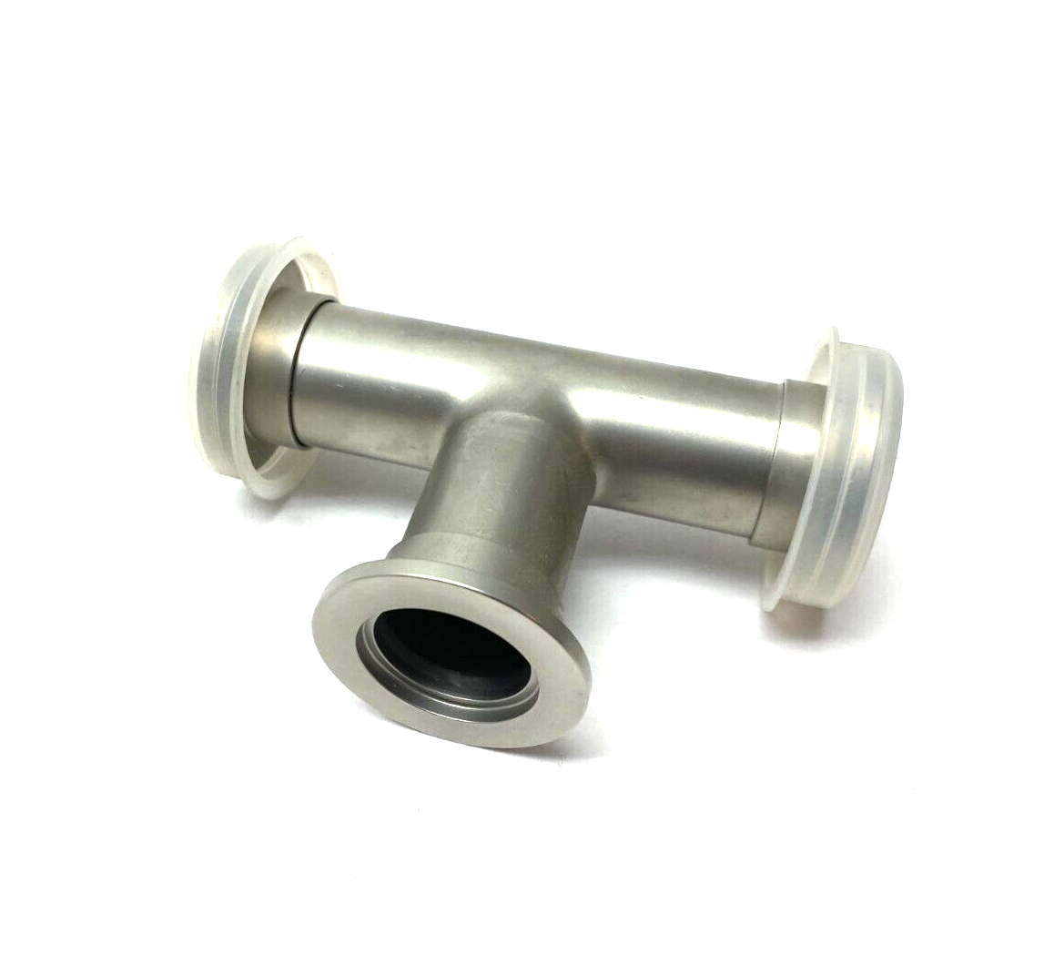 Agilent KT01000204 Stainless Steel Tee Fitting 2.04" Clearance NW25 - Maverick Industrial Sales