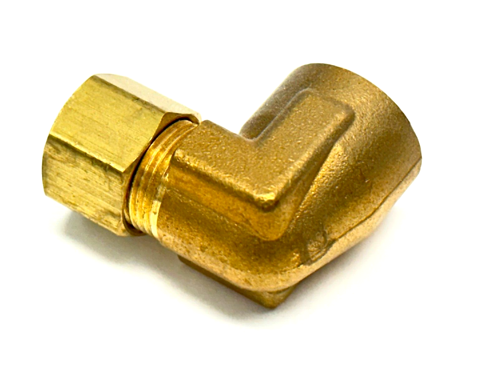 Parker 170C-6-4 3/8" Comp x 1/4" NPT Female 90 Degree Elbow Brass - New – Open box - Maverick Industrial Sales