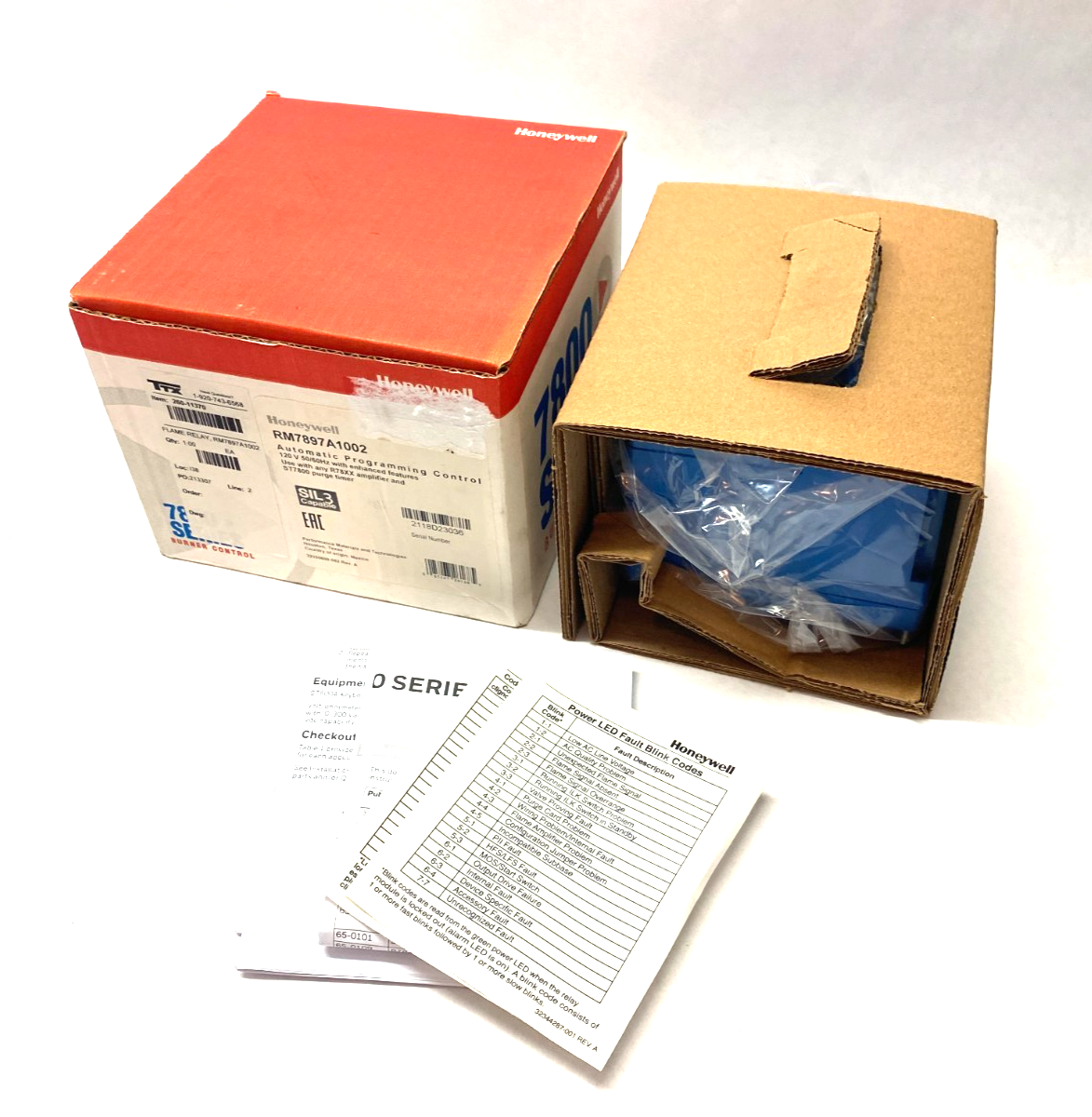 Honeywell RM7897A1002 Flame Safeguard Primary Burner Control On/Off 120V - Maverick Industrial Sales