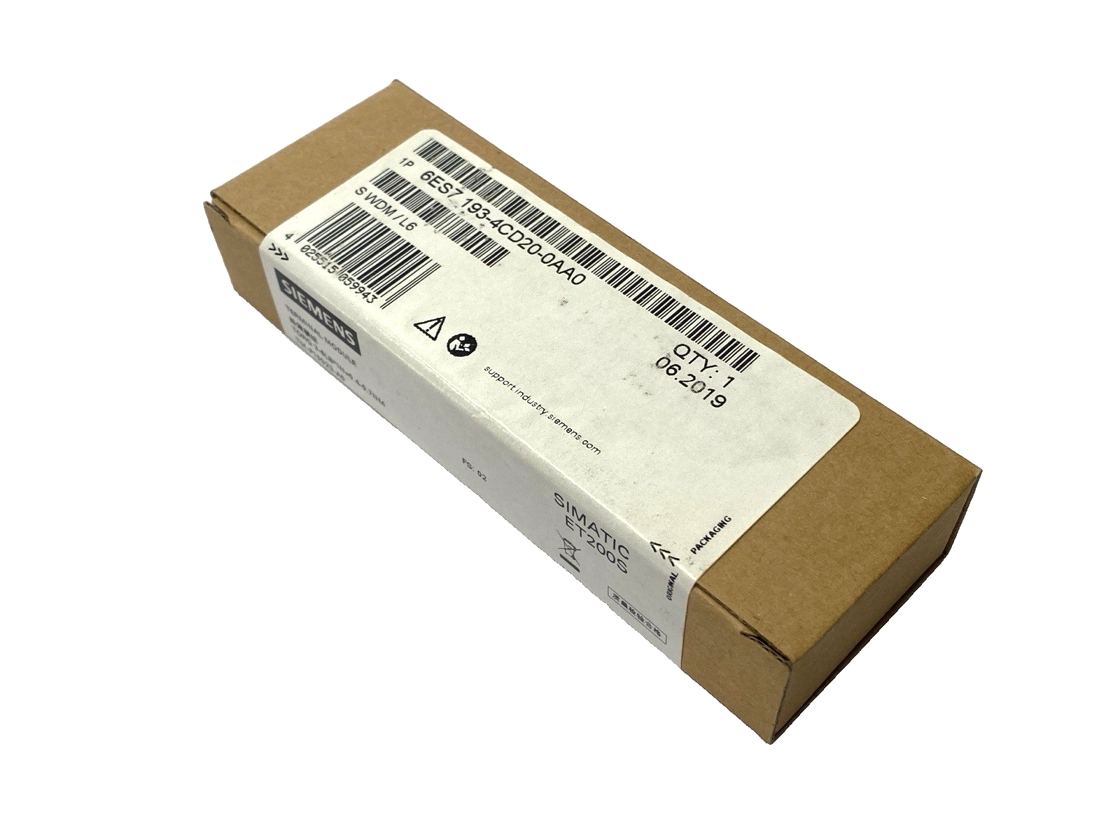 Siemens 6ES7 193-4CD20-0AA0 SIMATIC ET200S Terminal Module 15mm Width - Maverick Industrial Sales