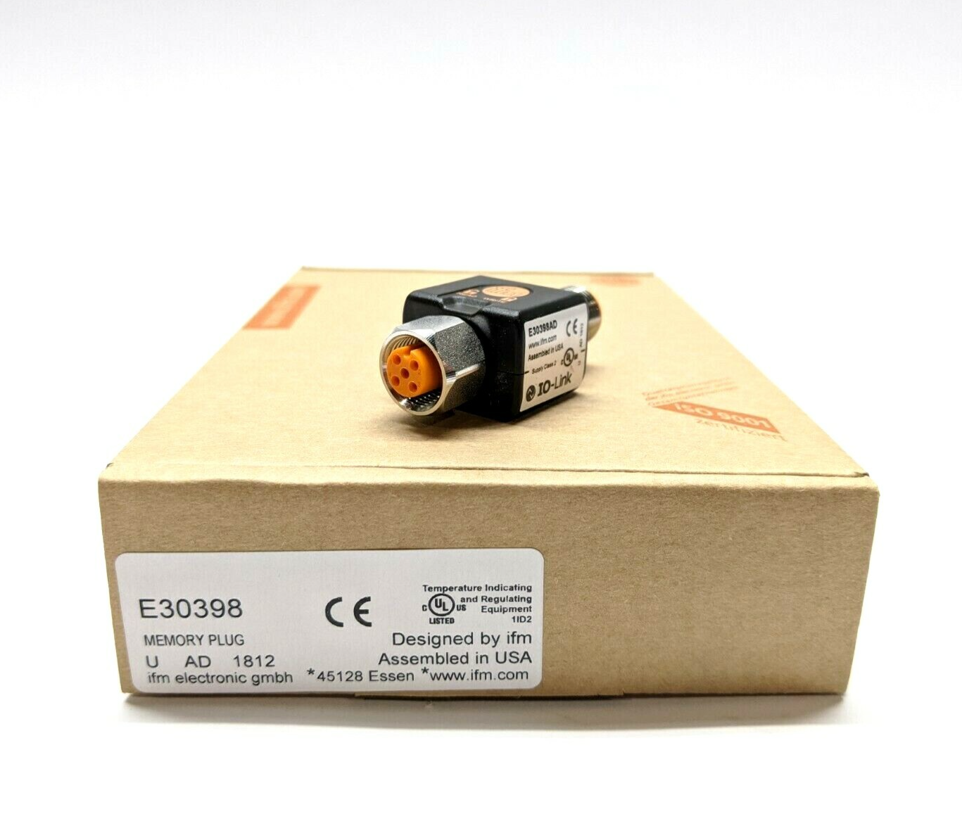 Ifm E30398 IO-Link Memory Plug 18... 32VDC M12 Connection - Maverick Industrial Sales