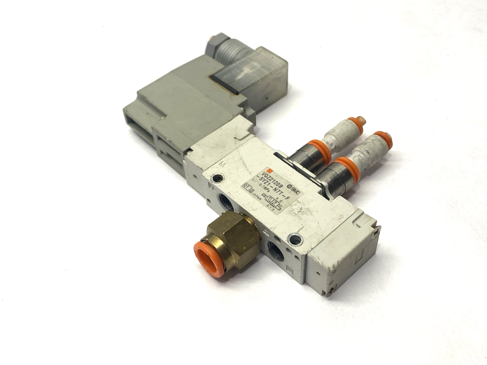 VQZ21120B-5YZ1-N7T-F | SMC Solenoid Valve 1/4" Ports - Used - Maverick Industrial Sales