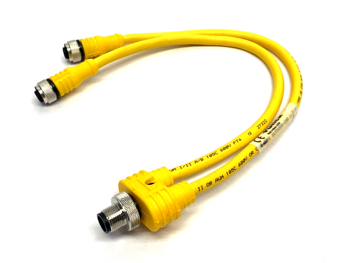 YBZ2-FSM4.4/2RKC4T-0.3/0.3/S1587, U2-08011 | Turck YBZ2-FSM4.4/2RKC4T-0.3/0.3/S1587 Splitter Cable M12 4-Pin U2-08011 - New – Open box - Maverick Industrial Sales