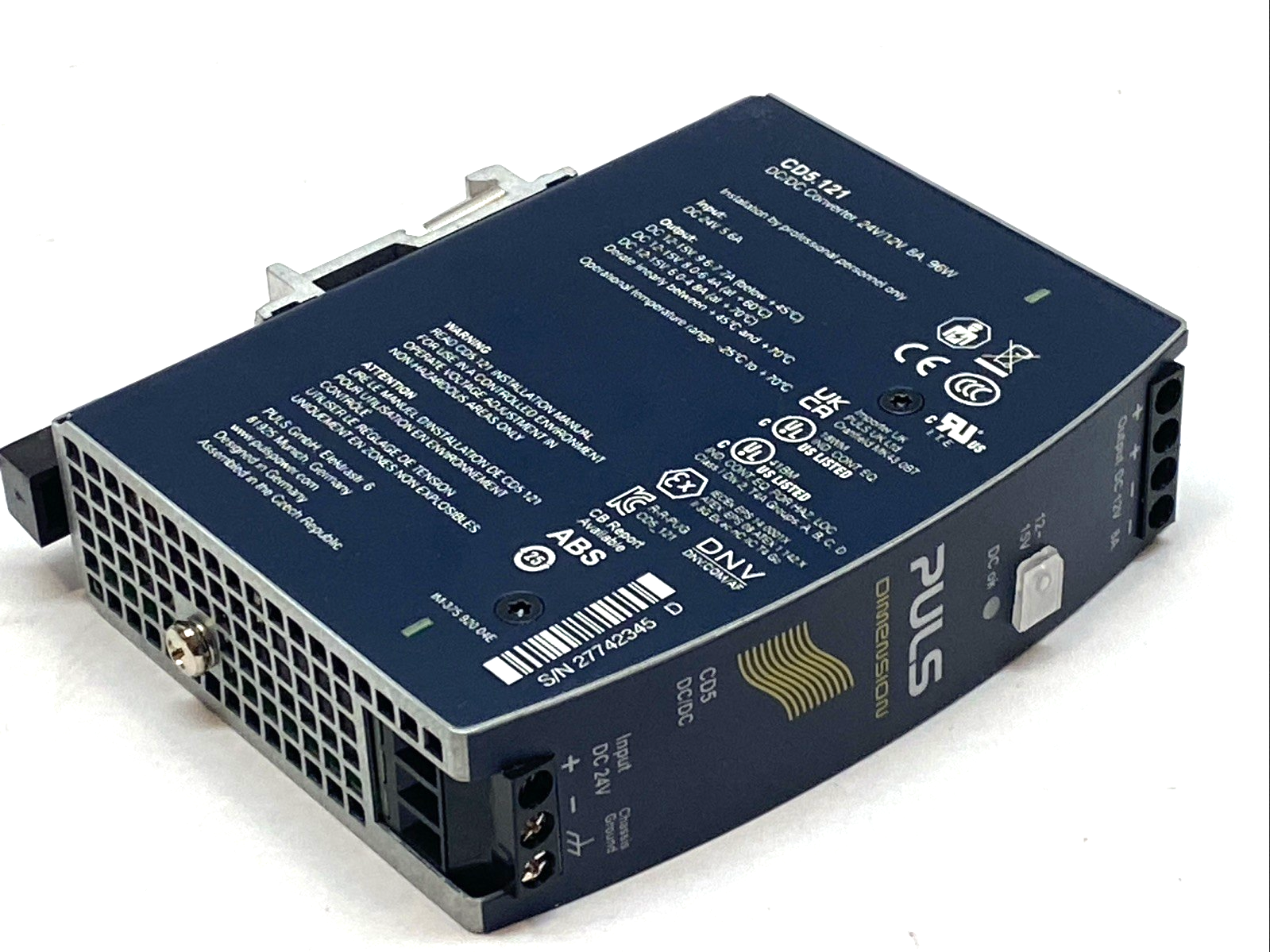 CD5.121 | Puls Dimension DC/DC Converter Power Supply 96W - New – Open box - Maverick Industrial Sales