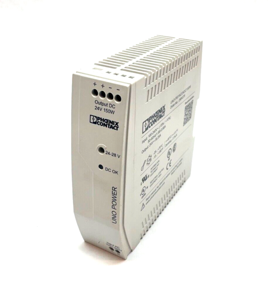 2904376 | Phoenix Contact UNO-PS/1AC/24DC/150W Primary Switched UNO Power Supply - Used - Maverick Industrial Sales