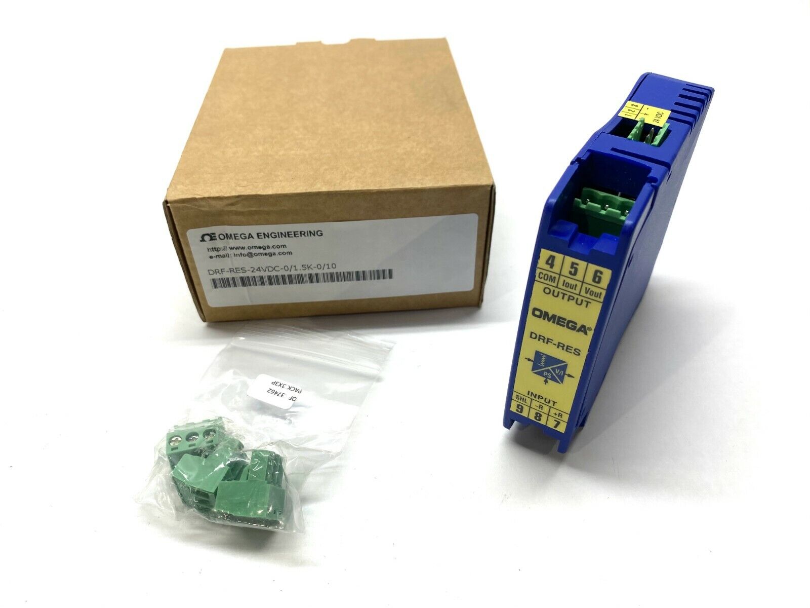 DRF-RES-24VDC-0/1.5K-0/10 | Omega Signal Conditioner - New - Maverick Industrial Sales