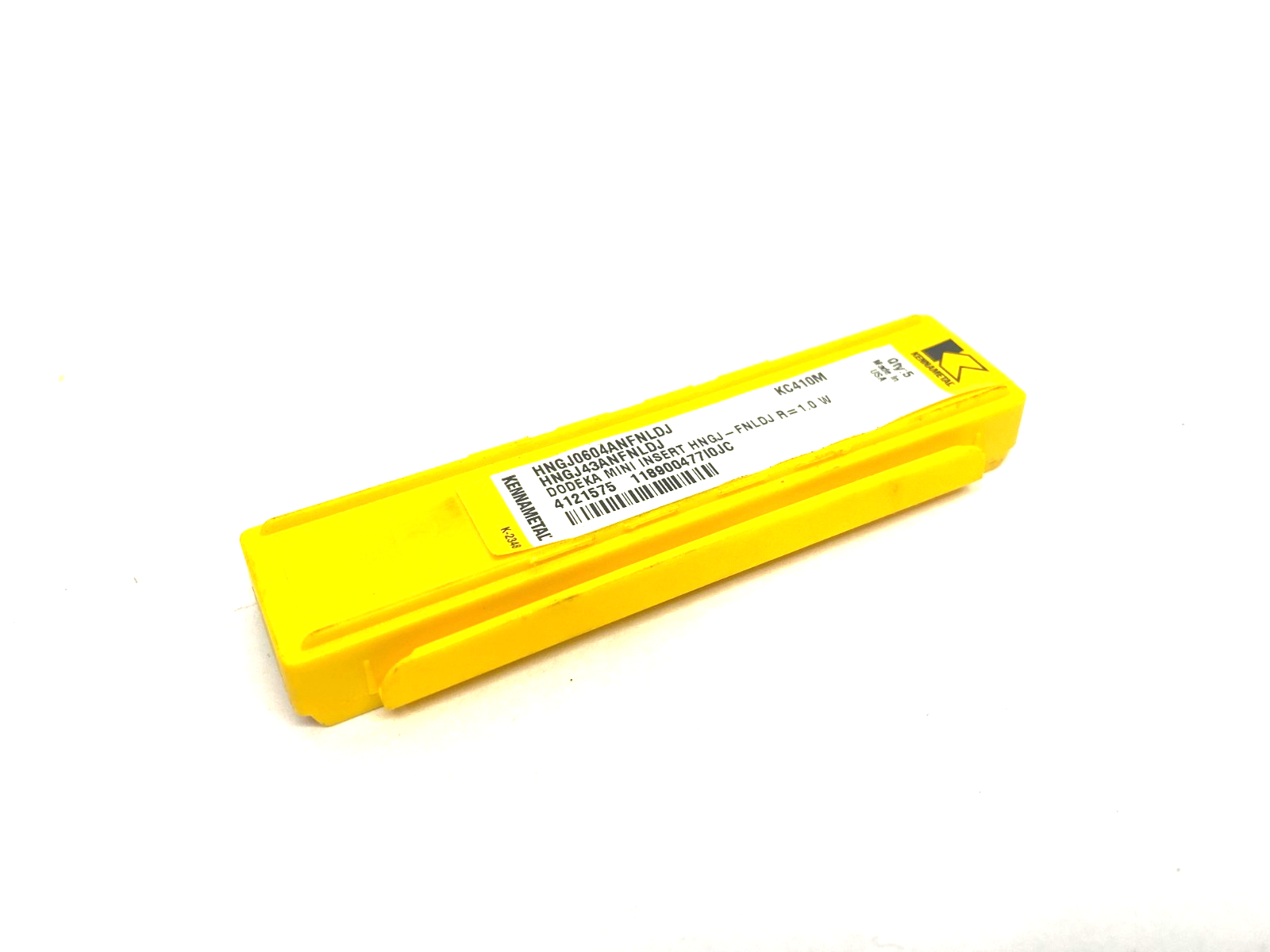 Kennametal 4121575 Dodeka™ Mini Carbide Insert HNGJ-LDJ HNGJ0604ANFNLDJ LOT OF 5 - Used - Maverick Industrial Sales