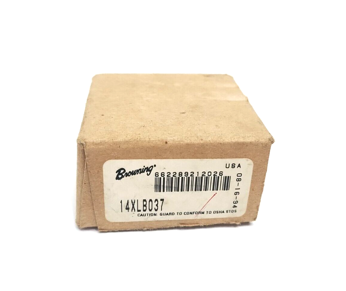 Browning 14XLB037 Aluminum Timing Pulley 1/4" Bore 3/8" Belt Width 0.2" Pitch - Maverick Industrial Sales