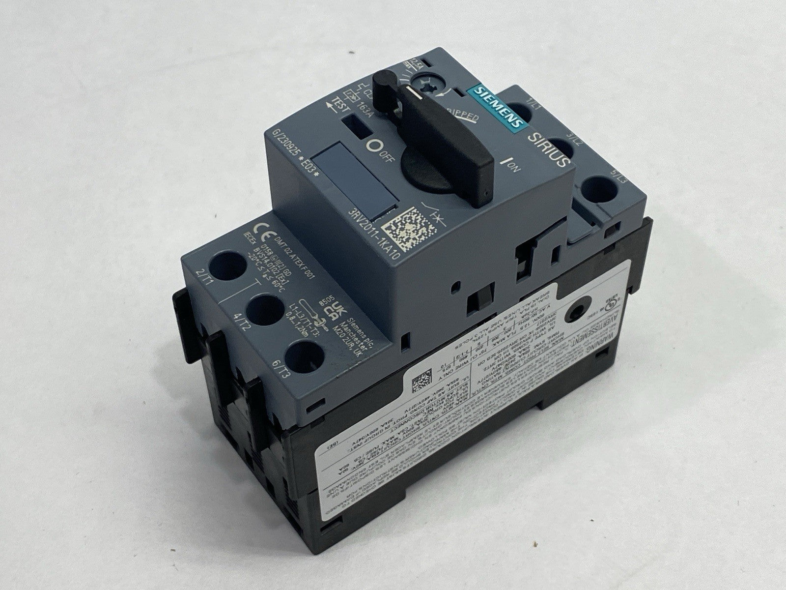 Siemens 3RV2011-1KA10 Motor Protector Circuit Breaker 9-12.5A - Maverick Industrial Sales