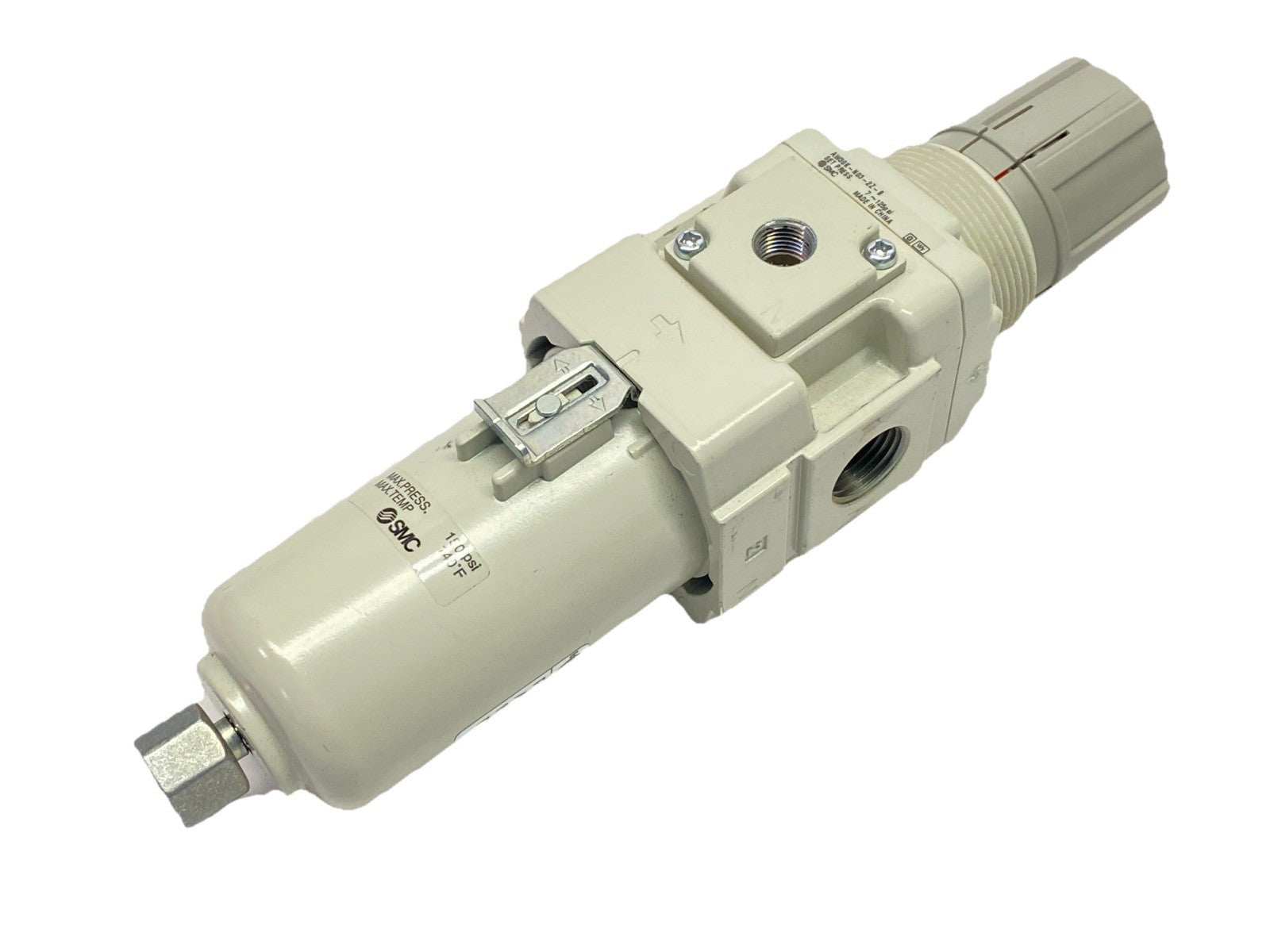 AW30K-N03-2Z-B | SMC Pneumatic Filter Regulator 3/8" NPT - Used - Maverick Industrial Sales