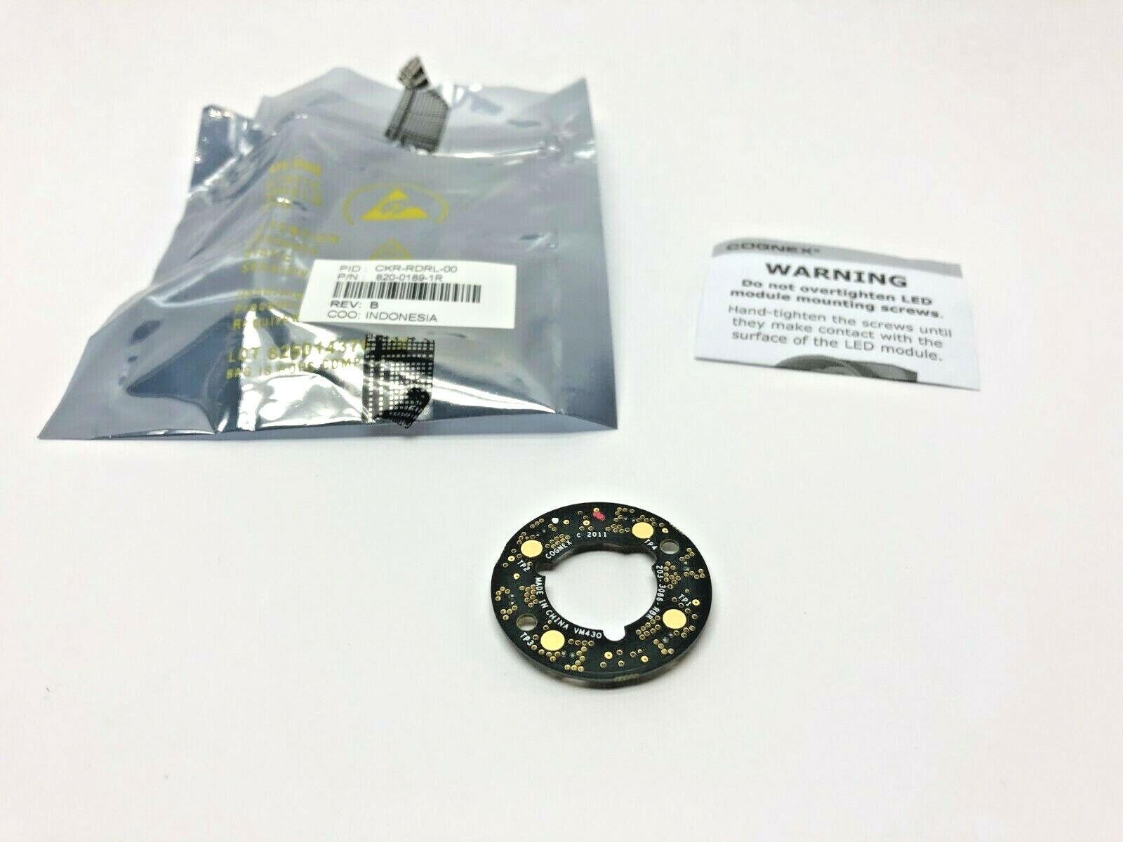 Cognex CKR-RDRL-00, 820-0189-1R Red Ring Light for Checker Camera, 203-3086-RBR - Maverick Industrial Sales