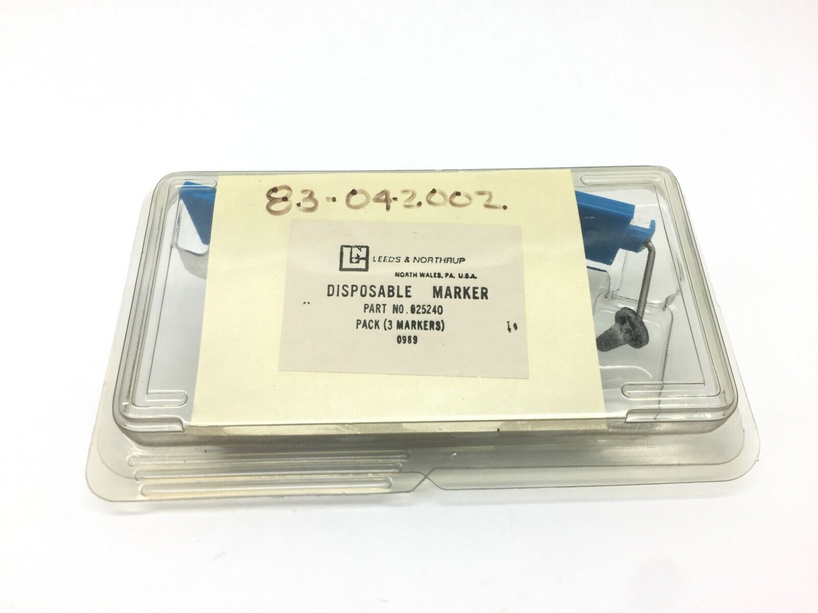 Leeds & Northrup 025240 Disposable Marker Blue PKG OF 3 - New - Maverick Industrial Sales