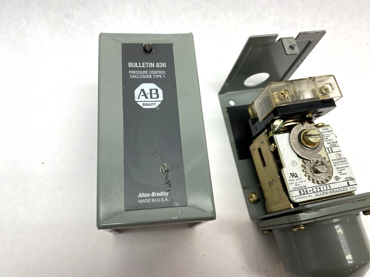 Allen Bradley 836-C2X171 Pressure Control Switch Bulletin 836 - Used - Maverick Industrial Sales