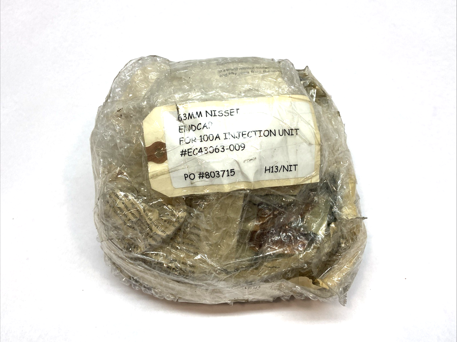 Nissei EC43063-009 63mm End Cap For 100A Injection Unit - Maverick Industrial Sales