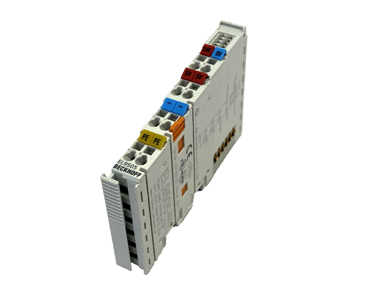 Beckhoff EL9505 EtherCAT Terminal, Power Supply, 5VDC 0.5A - Maverick Industrial Sales