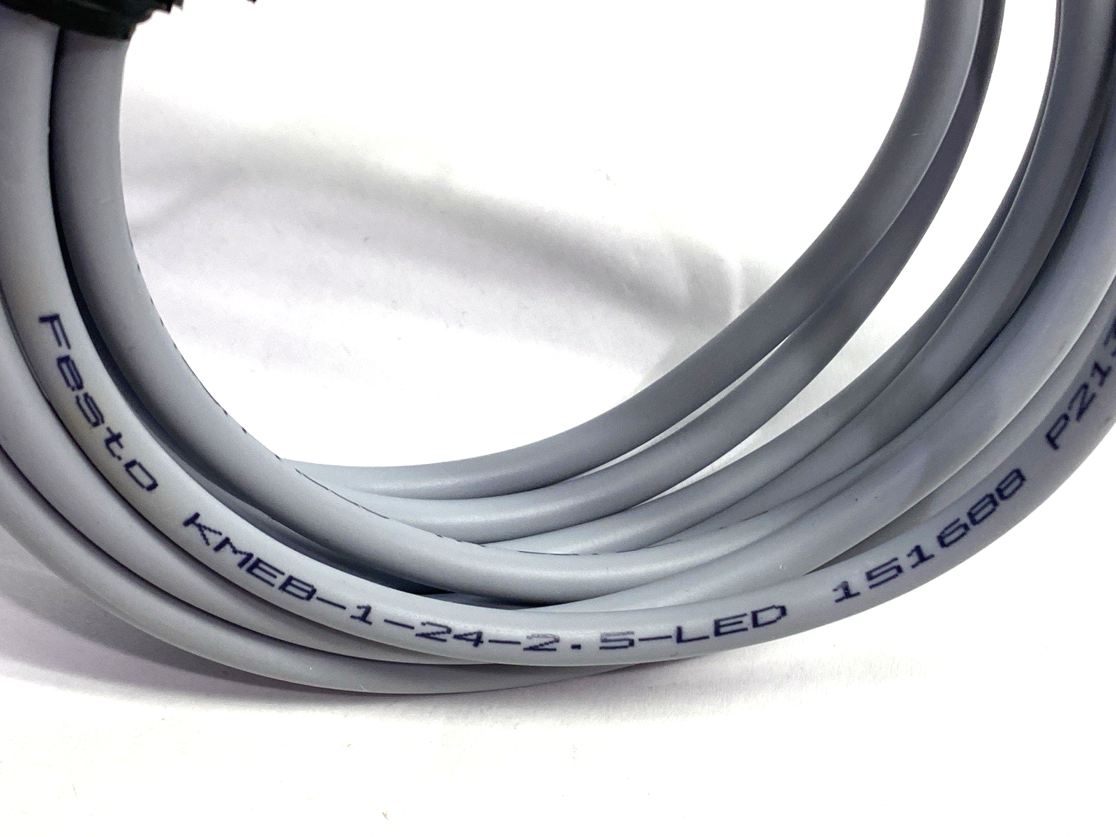 Festo KMEB-1-24-2.5-LED Angled Plug Socket w/Cable 151688 - New – Open box - Maverick Industrial Sales