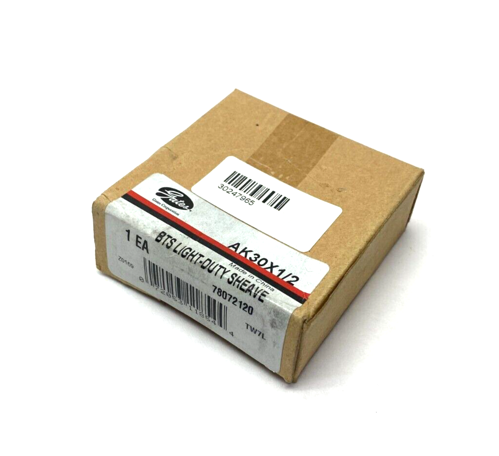 Gates 78072120 Light-Duty Sheave AK30X1/2 - New - Maverick Industrial Sales