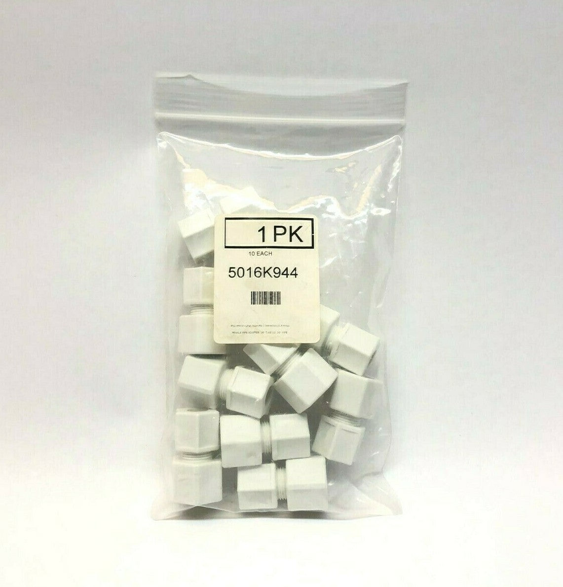 Jaco 5016K944 3/8" Polypropylene Compression Female Pipe Adapter LOT OF 10 - Maverick Industrial Sales