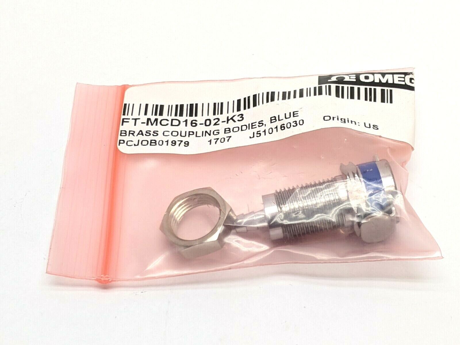 FT-MCD16-02-K3 | Omega Chrome-Plated Brass Quick Coupling Socket Blue - New - Maverick Industrial Sales