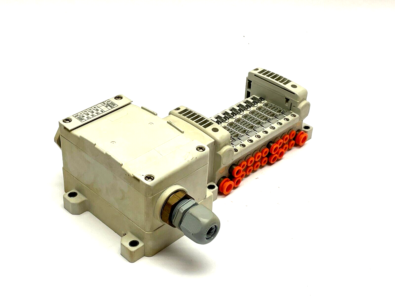 SMC VV5QC11-09N3TD0-S Base Mounted Manifold Plug-in Terminal Block - Used - Maverick Industrial Sales