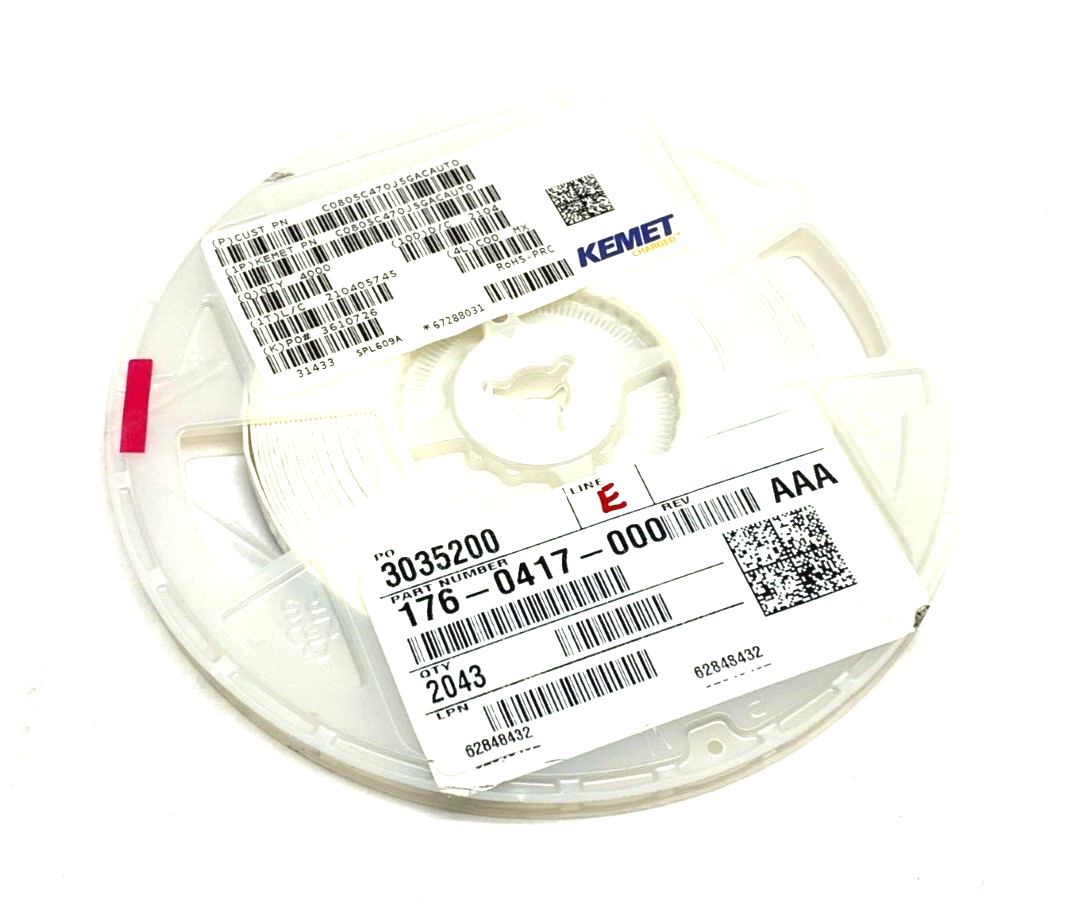 C0805C470J5GACAUTO | Kemet Multilayer Ceramic Capacitor WHEEL OF 4000 - New - Maverick Industrial Sales