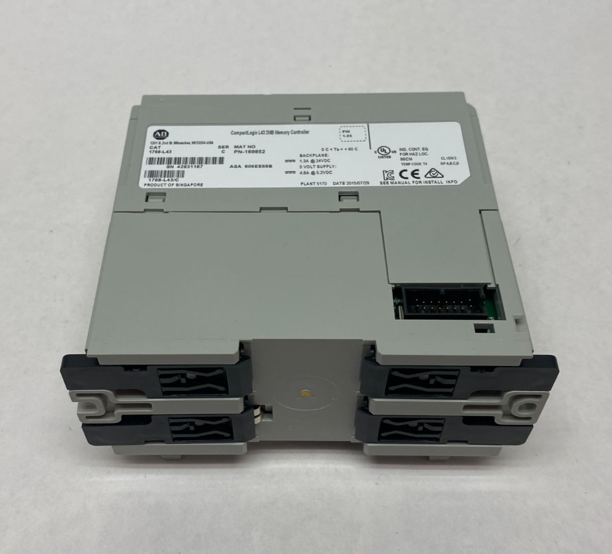 1768-L43 | Allen Bradley Ser. C CompactLogix 2MB Memory Controller - Used - Maverick Industrial Sales