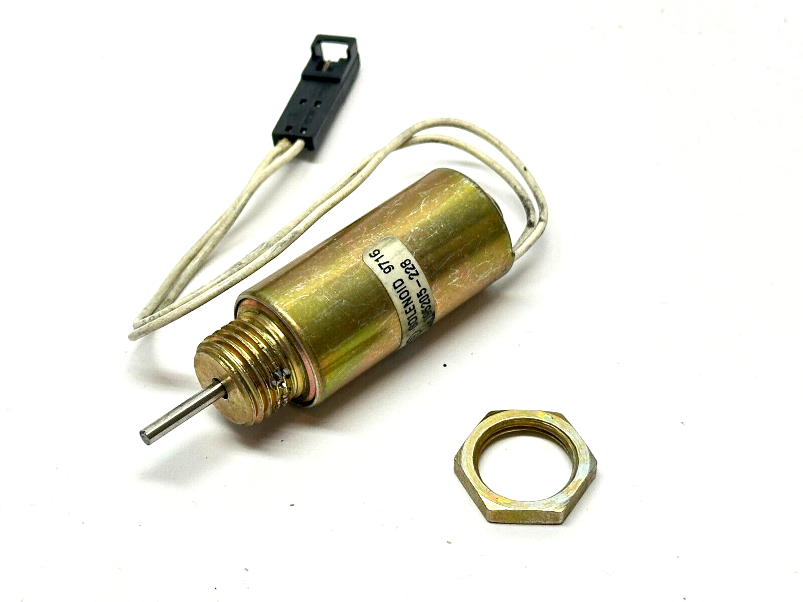 Ledex Lucas 195205-288 STA Linear Solenoid 9716 - Used - Maverick Industrial Sales