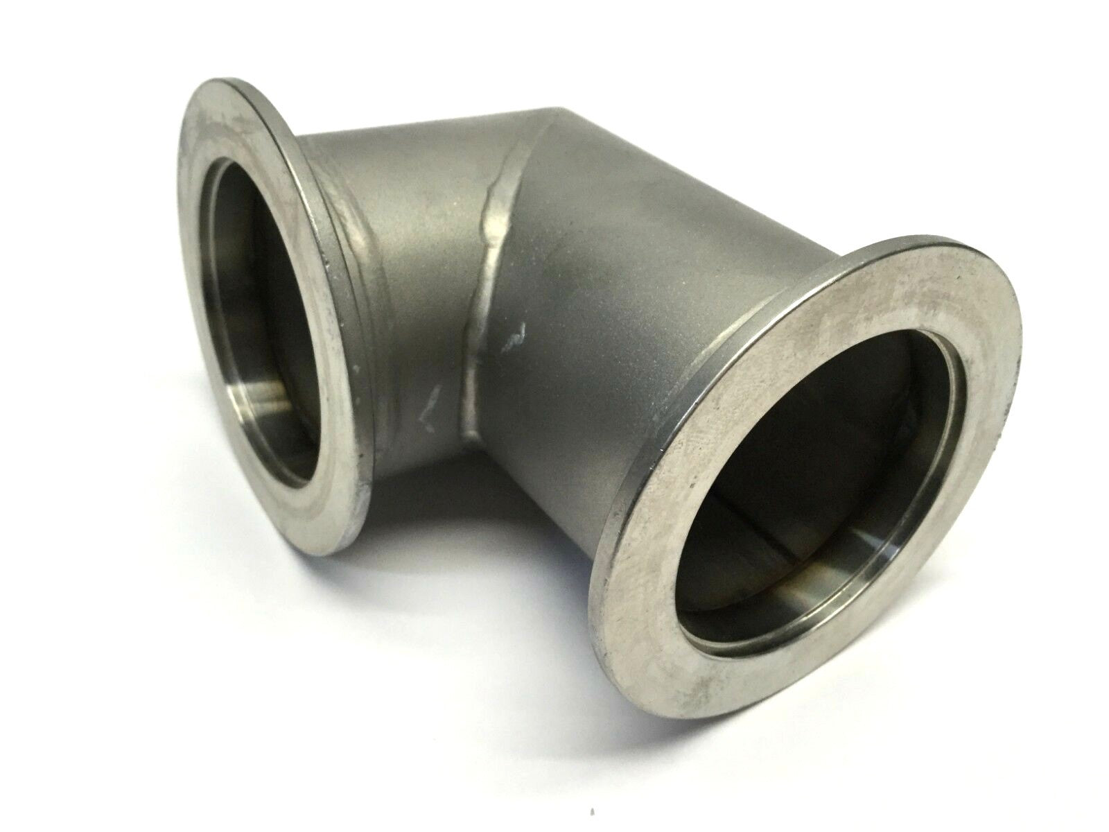 Unbranded SS Elbow 90 Degree Vacuum Fitting Approx. 3” OD - Used - Maverick Industrial Sales