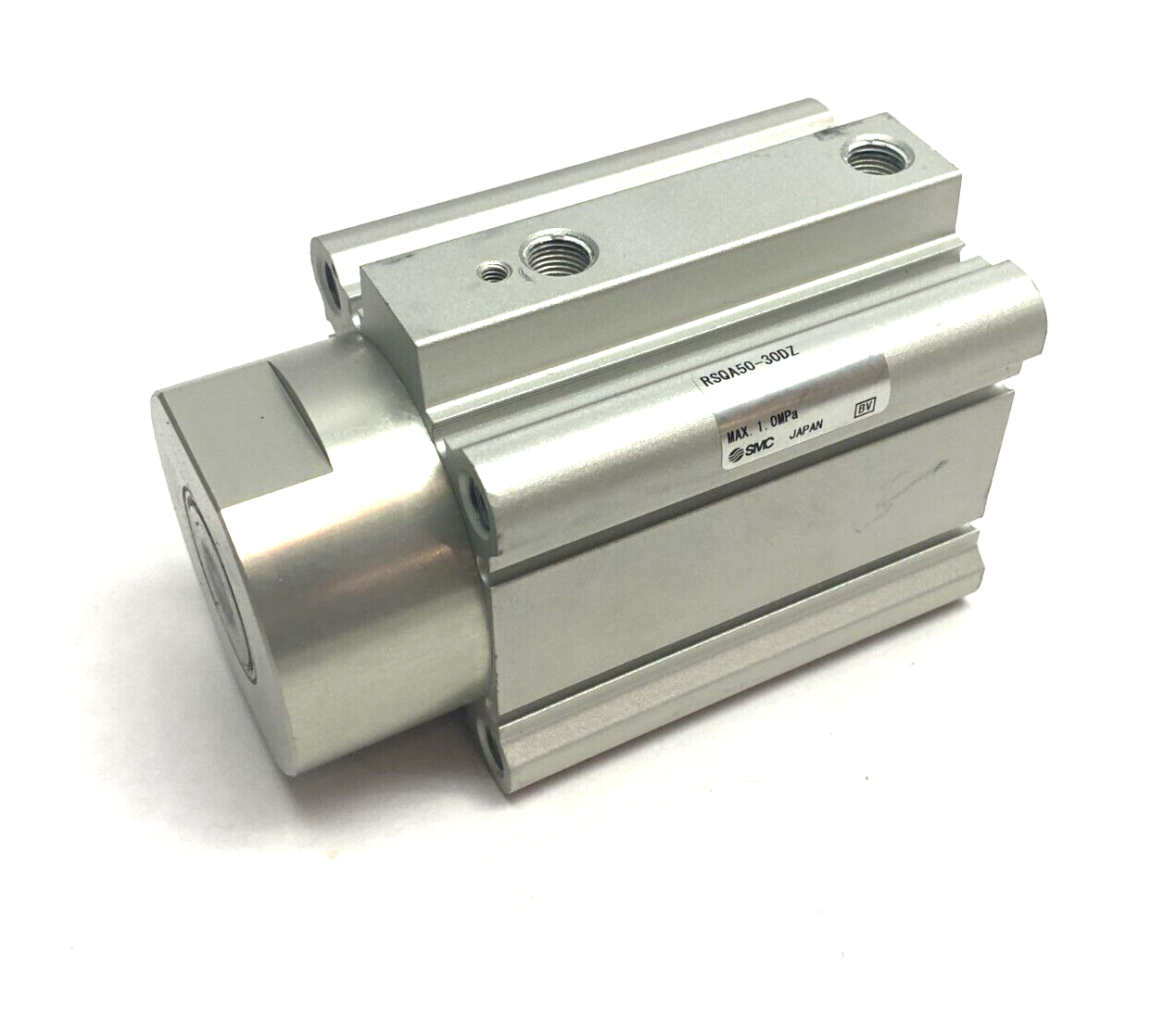 SMC RSQA50-30DZ Compact Stopper Cylinder 50mm Bore 30mm Stroke - Used - Maverick Industrial Sales