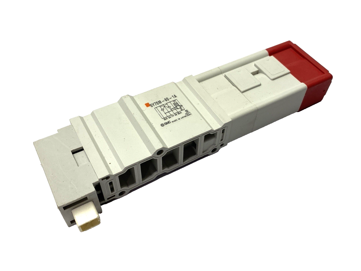 SMC SY70M-60-1A Pneumatic Spacer Assembly NO MOUNTING SCREWS & GASKET - Maverick Industrial Sales