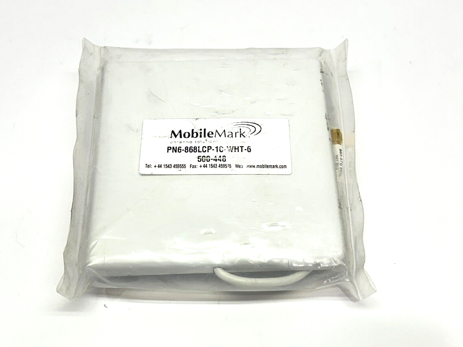 Mobile Mark PN6-868LCP-1C-WHT-6 RFID Panel Antenna 865-870 MHz 500-448 - New - Maverick Industrial Sales