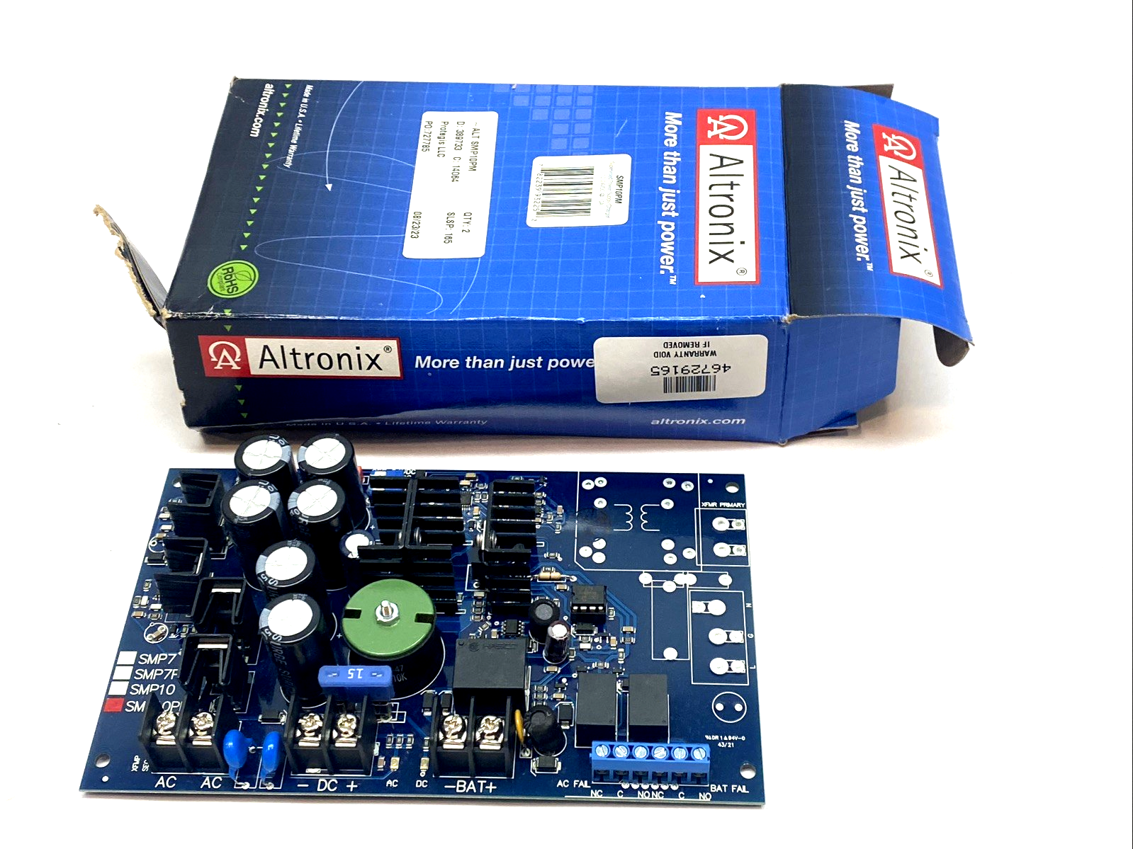 SMP10PM | Altronix Single Output 12/24 VDC Supervised Power Supply Board - New – Open box - Maverick Industrial Sales