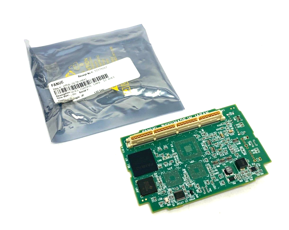 Fanuc A20B-3300-0818 9/04A Servo Card | Fanuc A05B-2670-H041 Axes Control Card 12-Axes Rev. 0A A20B-3300-0818 - New – Open box - Maverick Industrial Sales