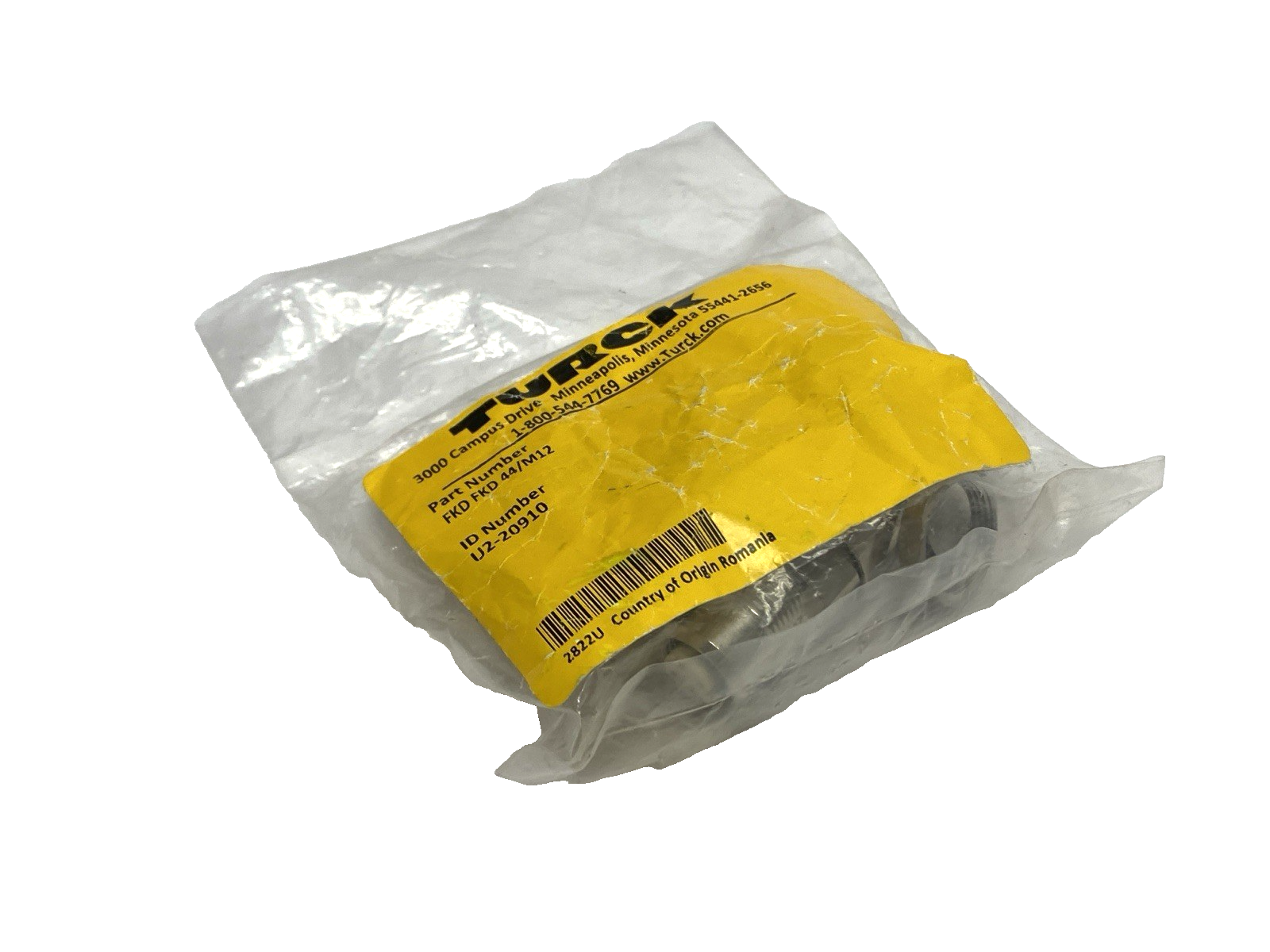 FKD FKD 44/M12, U2-20910 | Turck FKD FKD 44/M12 Ethernet Female Eurofast Receptacle Circular U2-20910 - New - Maverick Industrial Sales