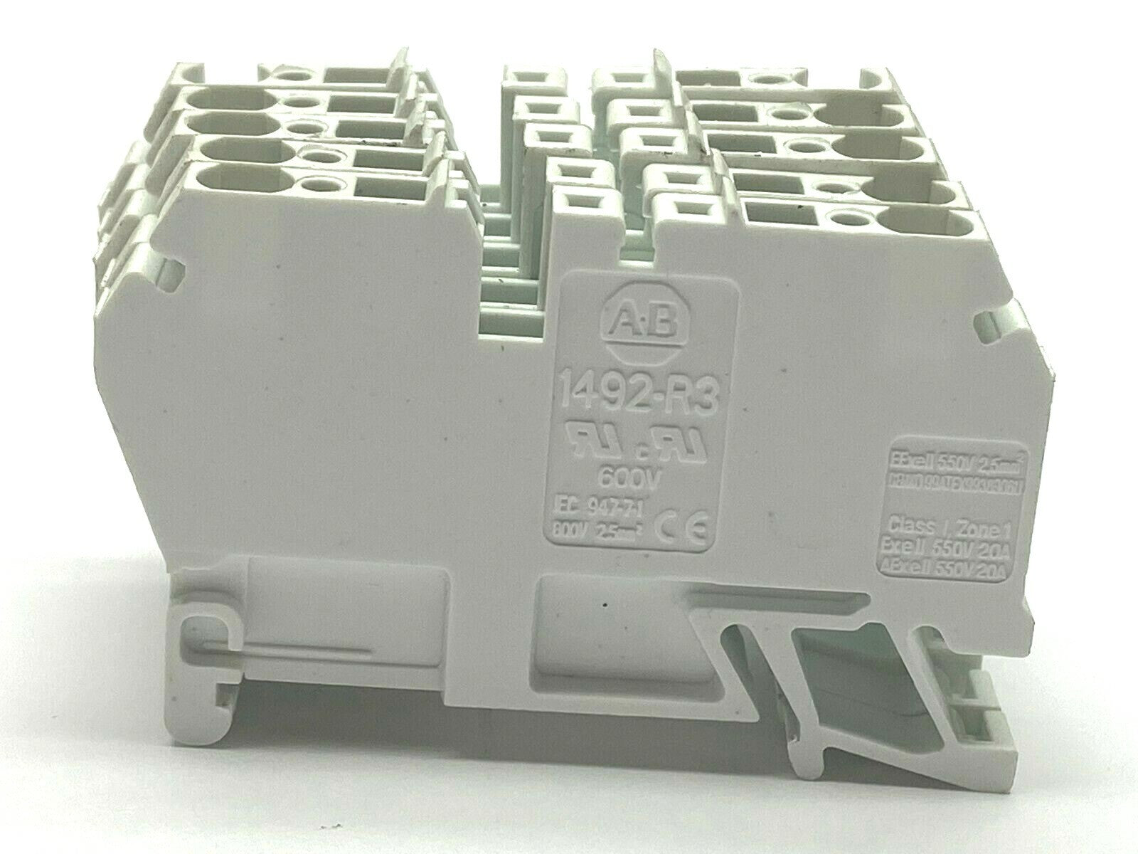 1492-R3 | Allen Bradley White Terminal Block LOT OF 5 - Used - Maverick Industrial Sales