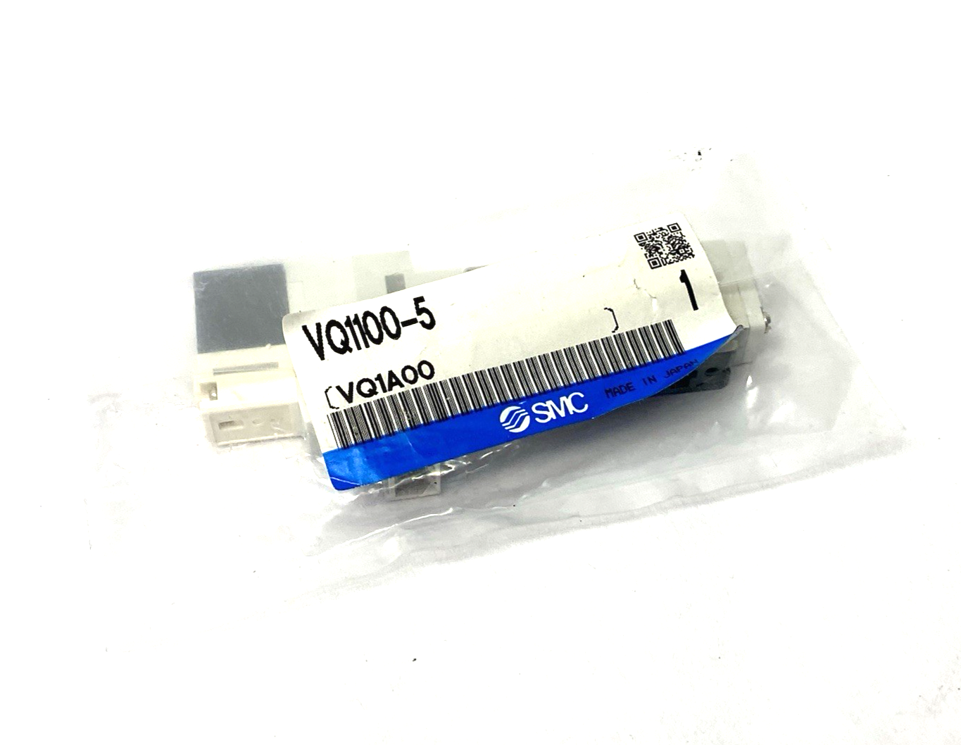 SMC VQ1100-5 Plug-In Single Solenoid Valve 2-Way 24VDC - Maverick Industrial Sales