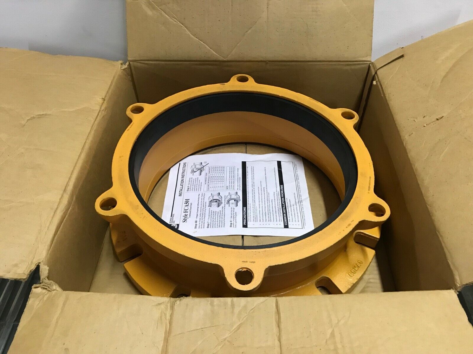 Romac Industries FCA501-14.10 Flanged Coupling Adapter 12" In Complete Shop Coat - Maverick Industrial Sales