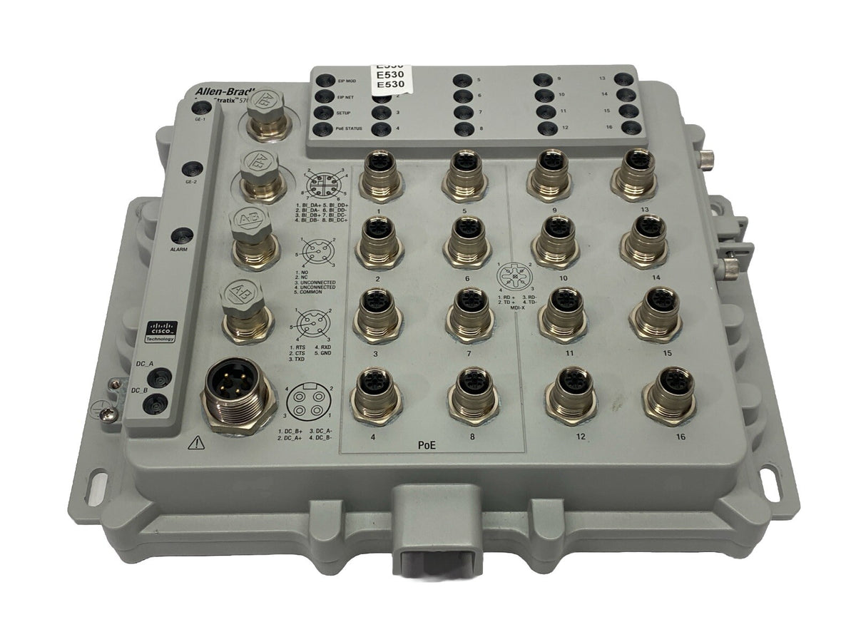 1783-ZMS8T8E2TGP | Allen Bradley ArmorStratix 5700 18 Port Managed Ethernet Switch - Used - Maverick Industrial Sales
